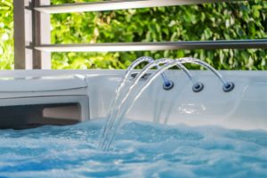 Water Purification flowing properly in the hot tub